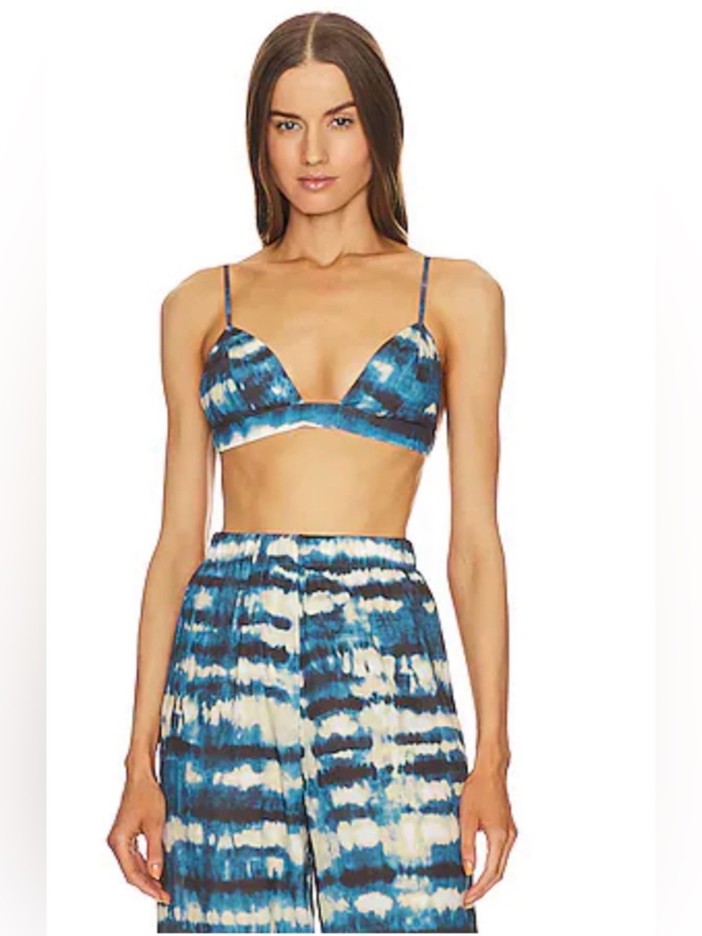 NWT • Ronny Kobo • Kara Top • Sz S • Blue Tye Dye
